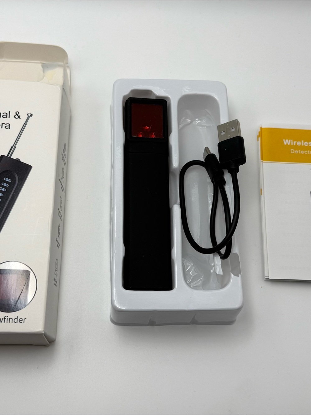 Source Unknown Black and Red Electronics Detector with USB Cable